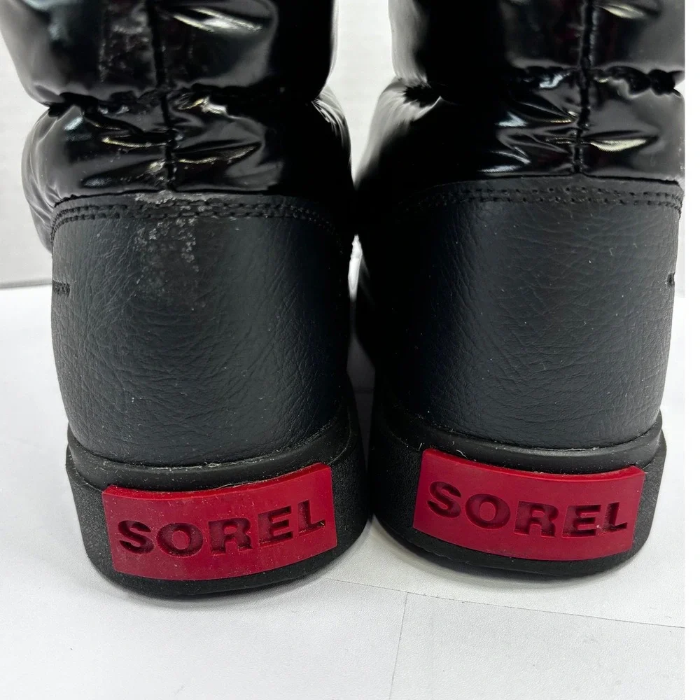 New Joan of Arctic Next Lite Mid Puffy‎ Black Waterproof Boots NL3927-010 Sz 7